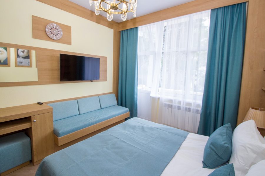 Номер «Делюкс 1 комнатный» в санатории «Дворец нарзанов» в г. Кисловодске - фотография